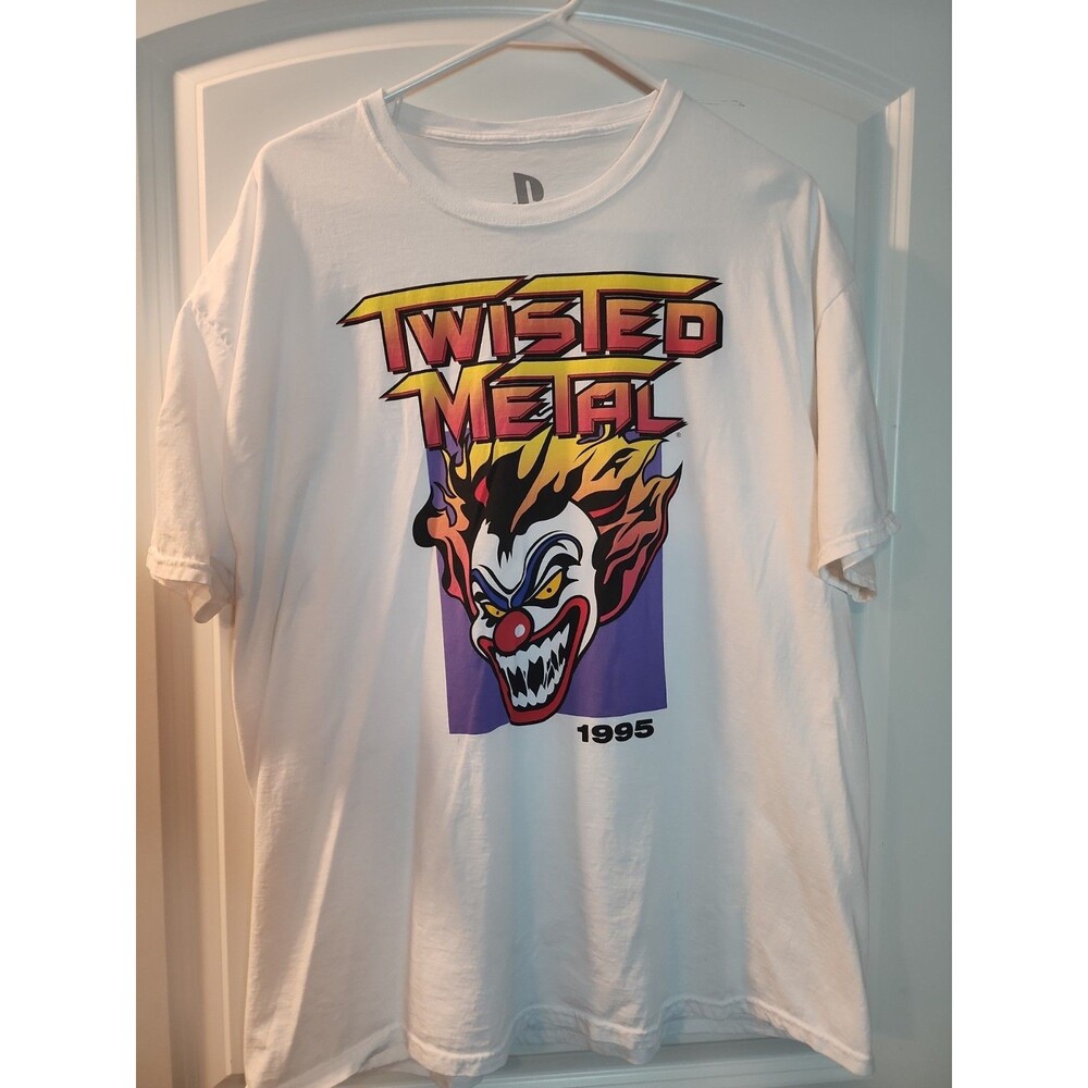 Twisted Metal 1995 PlayStation Graphic T-Shirt White Men’s XL Retro